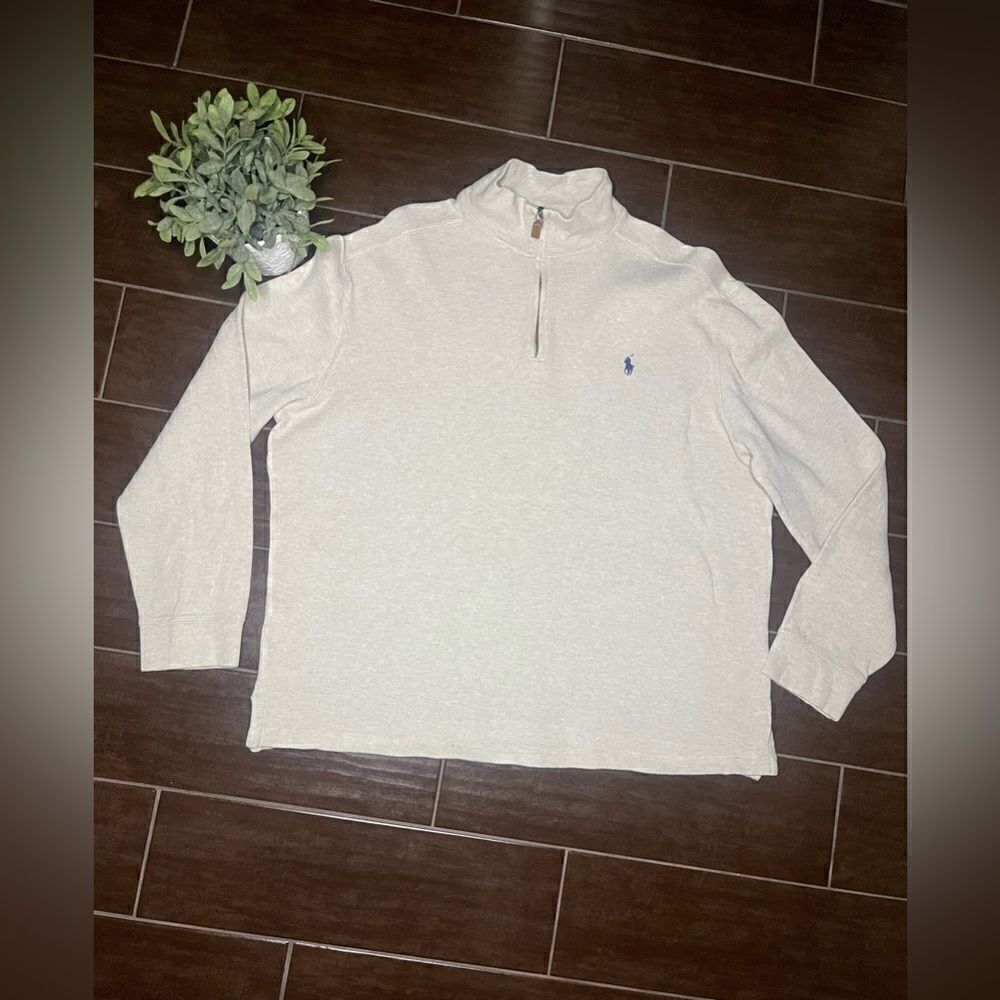 Polo Ralph Lauren oatmeal knit pullover sweater sz XL